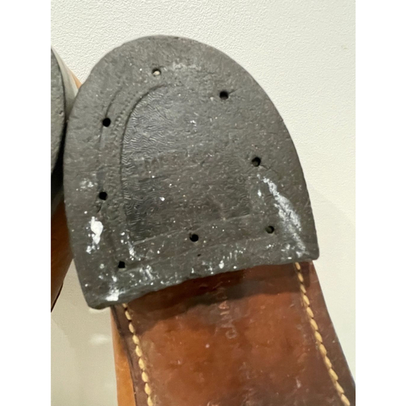 Dack’s Vintage Brown Leather Slip-On Loafers Hand Sewn 6H (fit like 7 wide) - Picture 12 of 16